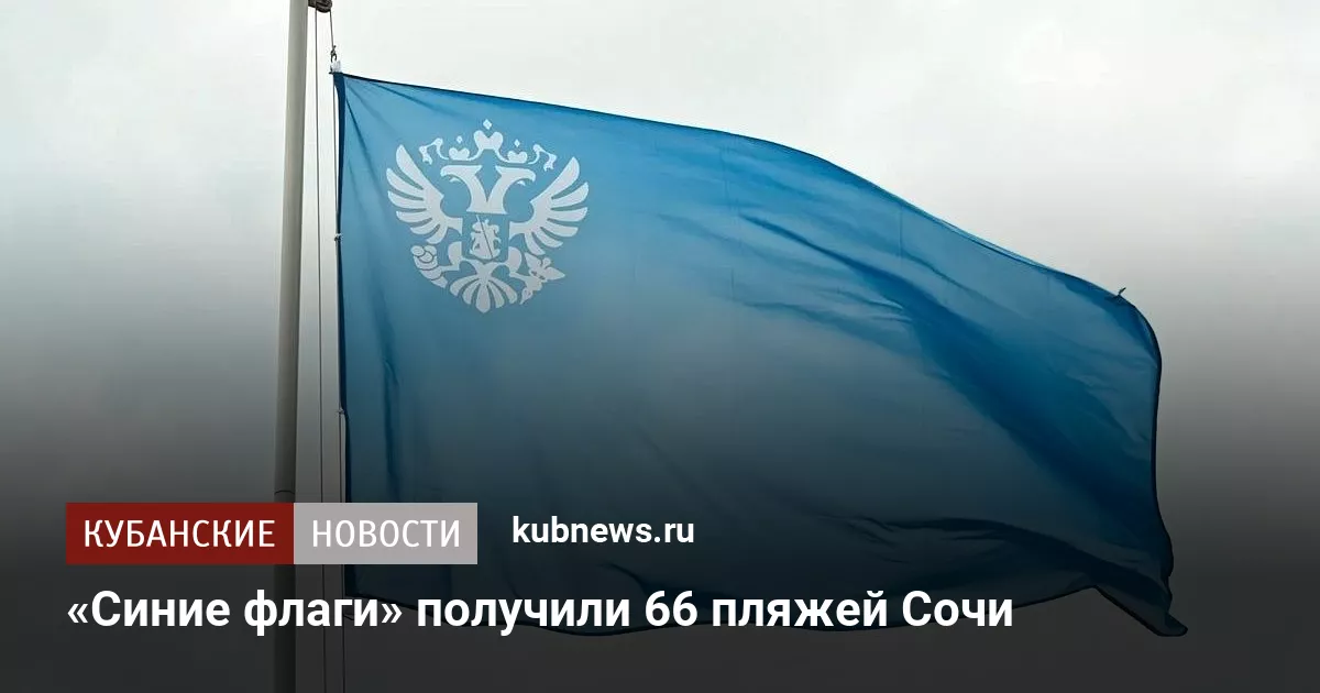 Отмеченных «Синим флагом» пляжей в Сочи стало больше