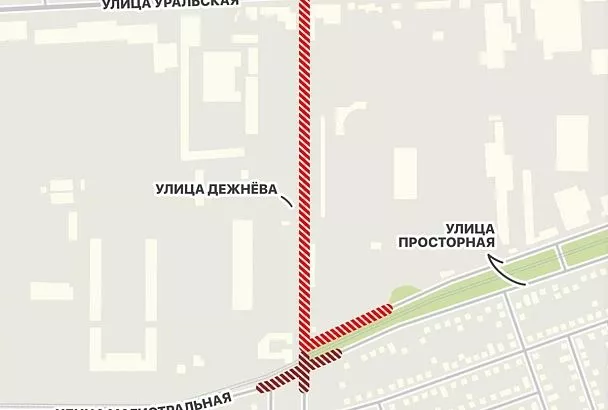 Движение транспорта перекрыли на участках Просторной и Магистральной в Краснодаре до 14 марта