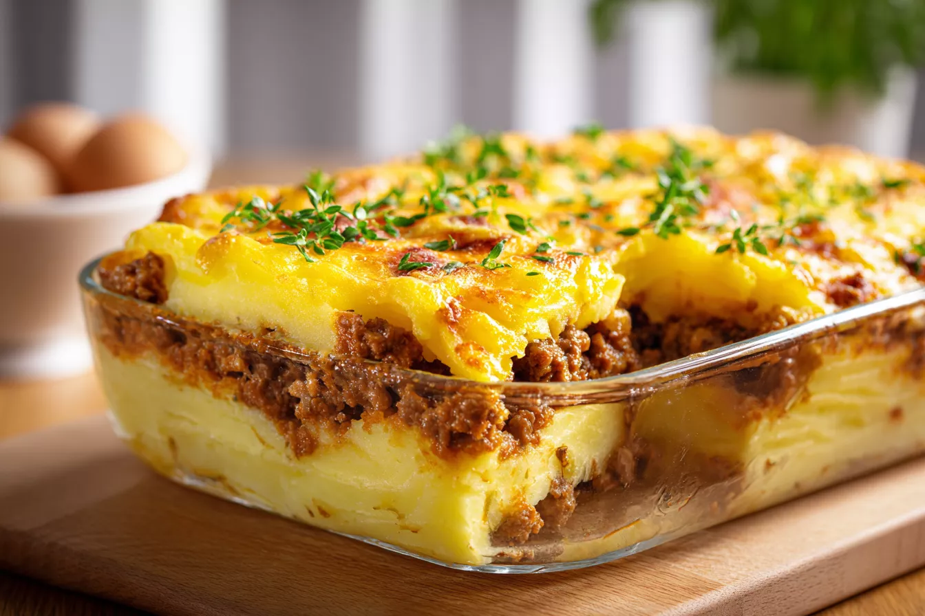 Картофельная запеканка с фаршем — сочная, ароматная и очень вкусная