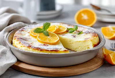 Запеканка с идеальными пропорциями из творога и йогурта: нежная, лёгкая, с лимонным ароматом — идеальный здоровый завтрак