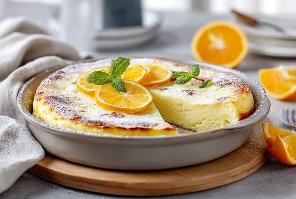 Запеканка с идеальными пропорциями из творога и йогурта: нежная, лёгкая, с лимонным ароматом — идеальный здоровый завтрак