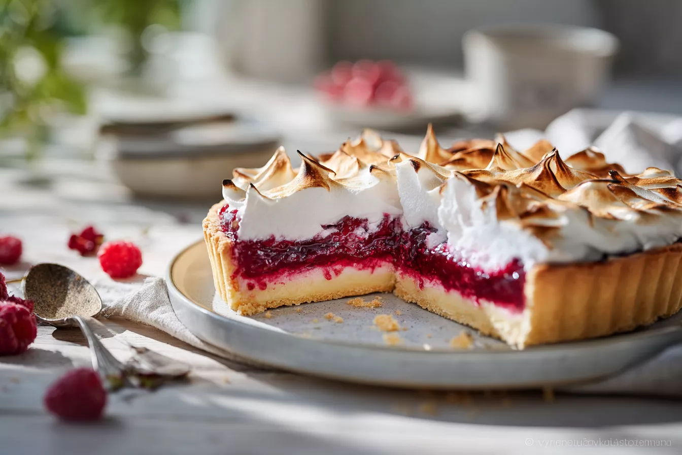 Пирог «Вкуснее любого торта»: хрустящее песочное тесто, яркая ягодная прослойка и воздушная меренга — готовится проще простого