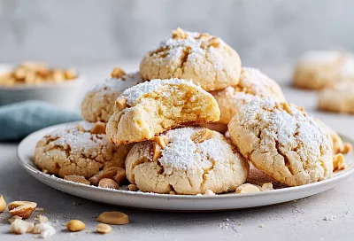 Рассыпчатое арахисовое печенье, которое тает во рту – всего 4 ингредиента, 15 минут подготовки и домашний уют гарантирован