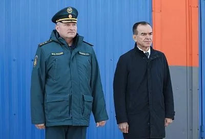 Александр Куренков и Вениамин Кондратьев открыли под Геленджиком новую пожарно-спасательную часть 