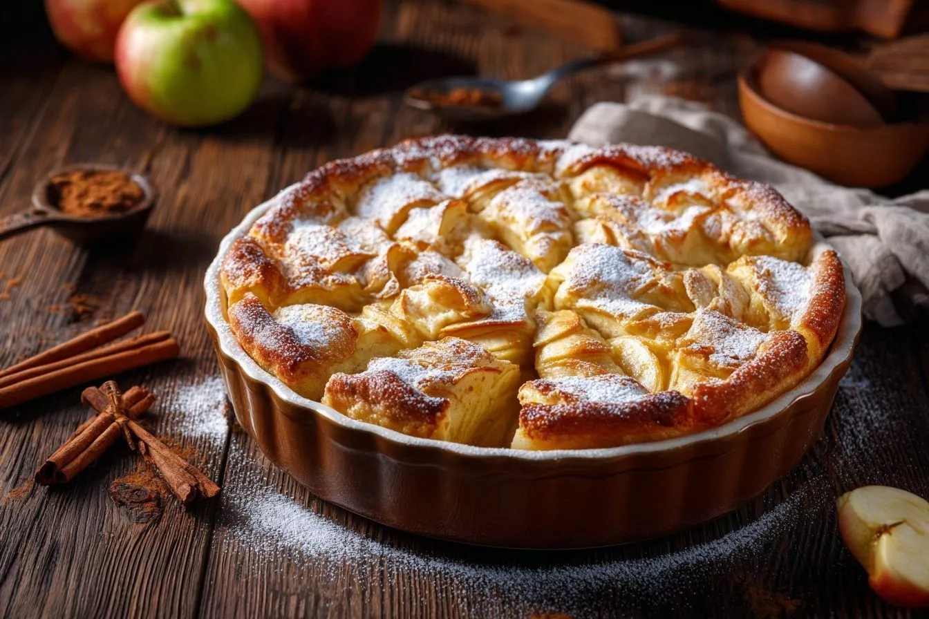 Пышный яблочный пирог без яиц: ароматный и мягкий благодаря мёду