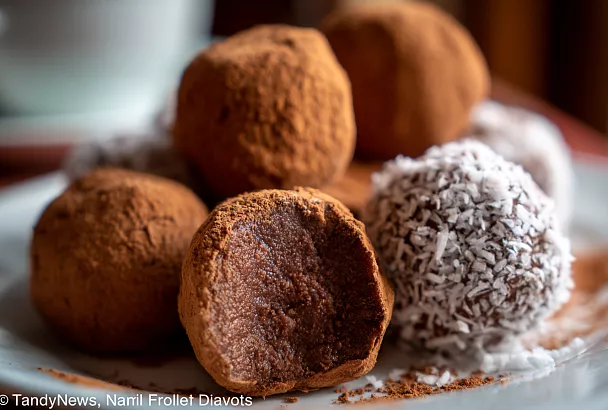 Конфеты из сгущёнки и какао: быстро, плотненько и очень шоколадно