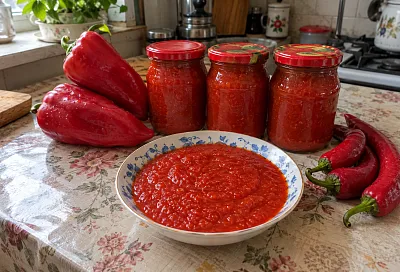 Острый соус из перца на зиму: варим с чесноком и доводим крахмалом до густоты