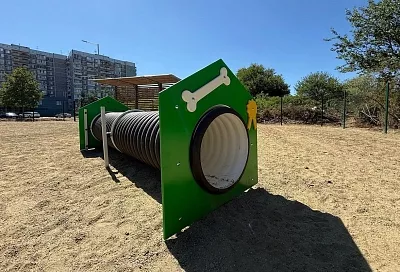 В Юбилейном микрорайоне Краснодара появилась площадка для выгула собак