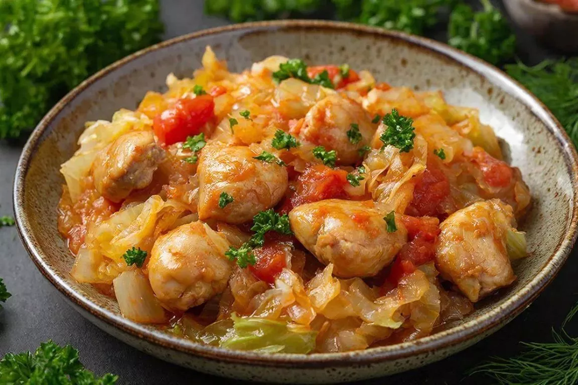 Капуста "Сердечная" с куриными сердечками: отвариваю до тающей мягкости и тушу капусту в этом бульоне — бюджетный ужин за 40 минут