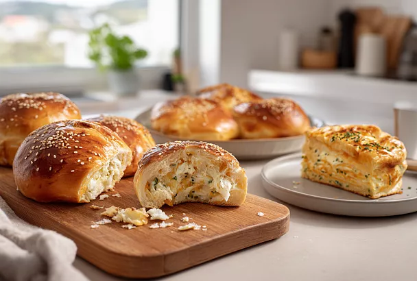 Универсальное дрожжевое тесто: без долгого вымешивания,  выпечка слоистая с хрустящей корочкой