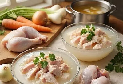 Двадцать лет готовлю холодец из курицы по бабушкиному рецепту, и он всегда вызывает восторги от гостей. А ведь главный секрет прост - не надо торопиться!