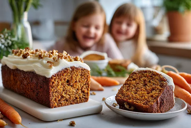 Морковный пирог как торт: замешала ложкой и в духовку на 30 минут