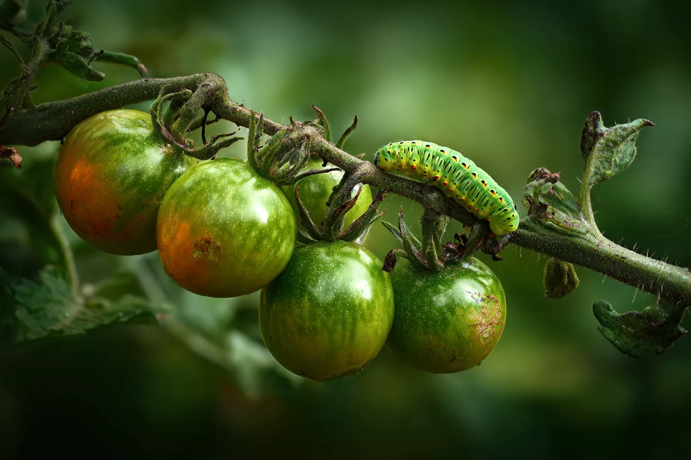 Почему томаты не краснеют? Проверьте, не едят ли их гусеницы