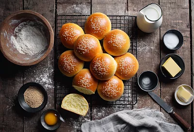 Булочки, которые делают любой бургер вкуснее чем в кафе