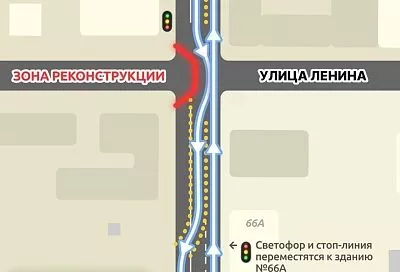 Движение транспорта частично ограничат на две недели по улице Октябрьской в Краснодаре
