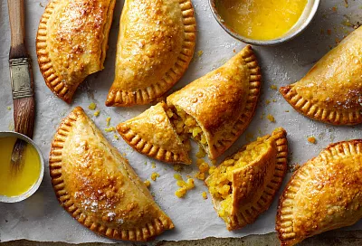 Татарские беккены с тыквой на заварном тесте