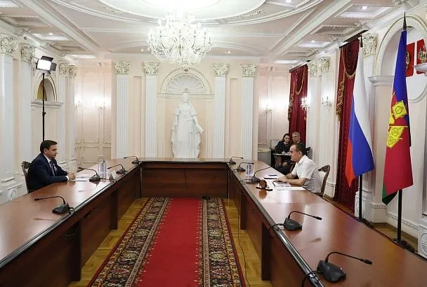 Губернатор Вениамин Кондратьев встретился с председателем избирательной комиссии Краснодарского края Алексеем Черненко