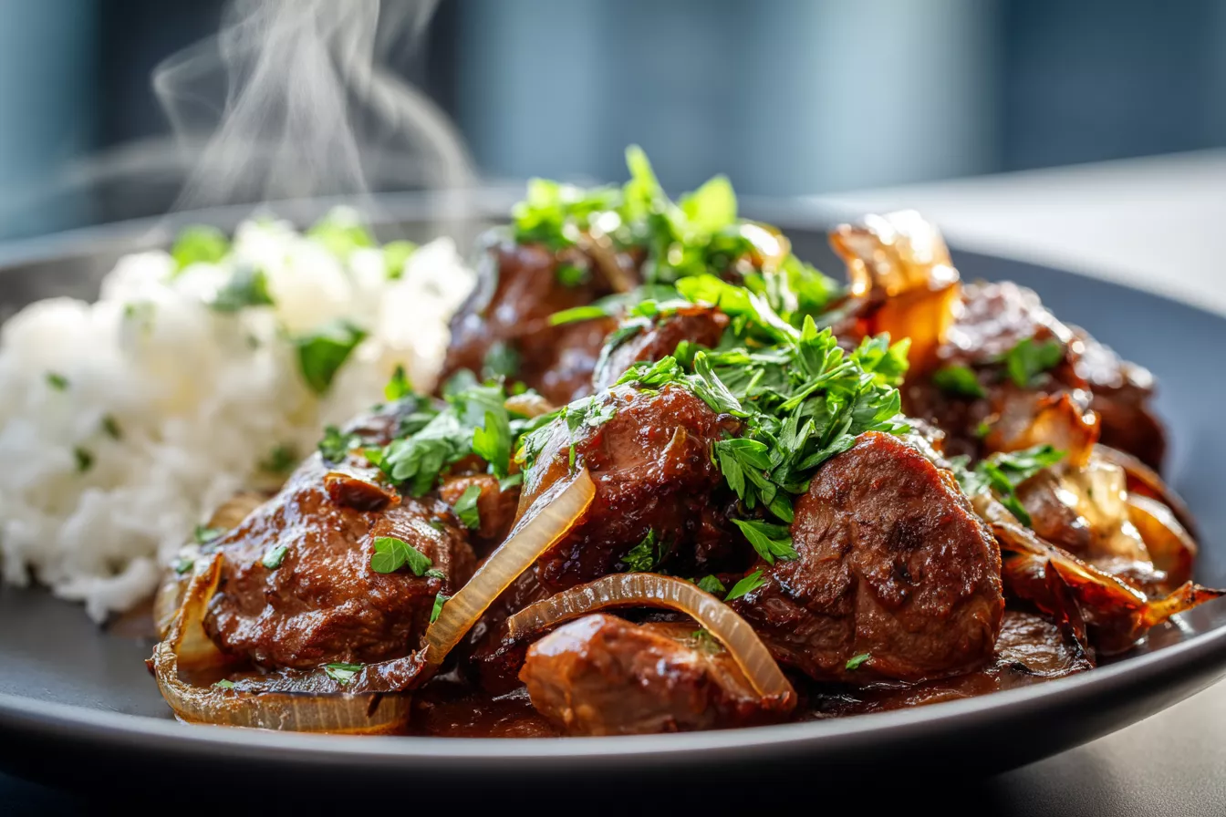 Мясо с луком в духовке по-грузински: сочное, ароматное и очень вкусное