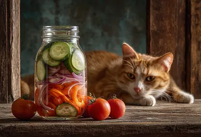 Простой салат из маринованных овощей на зиму: быстрый рецепт