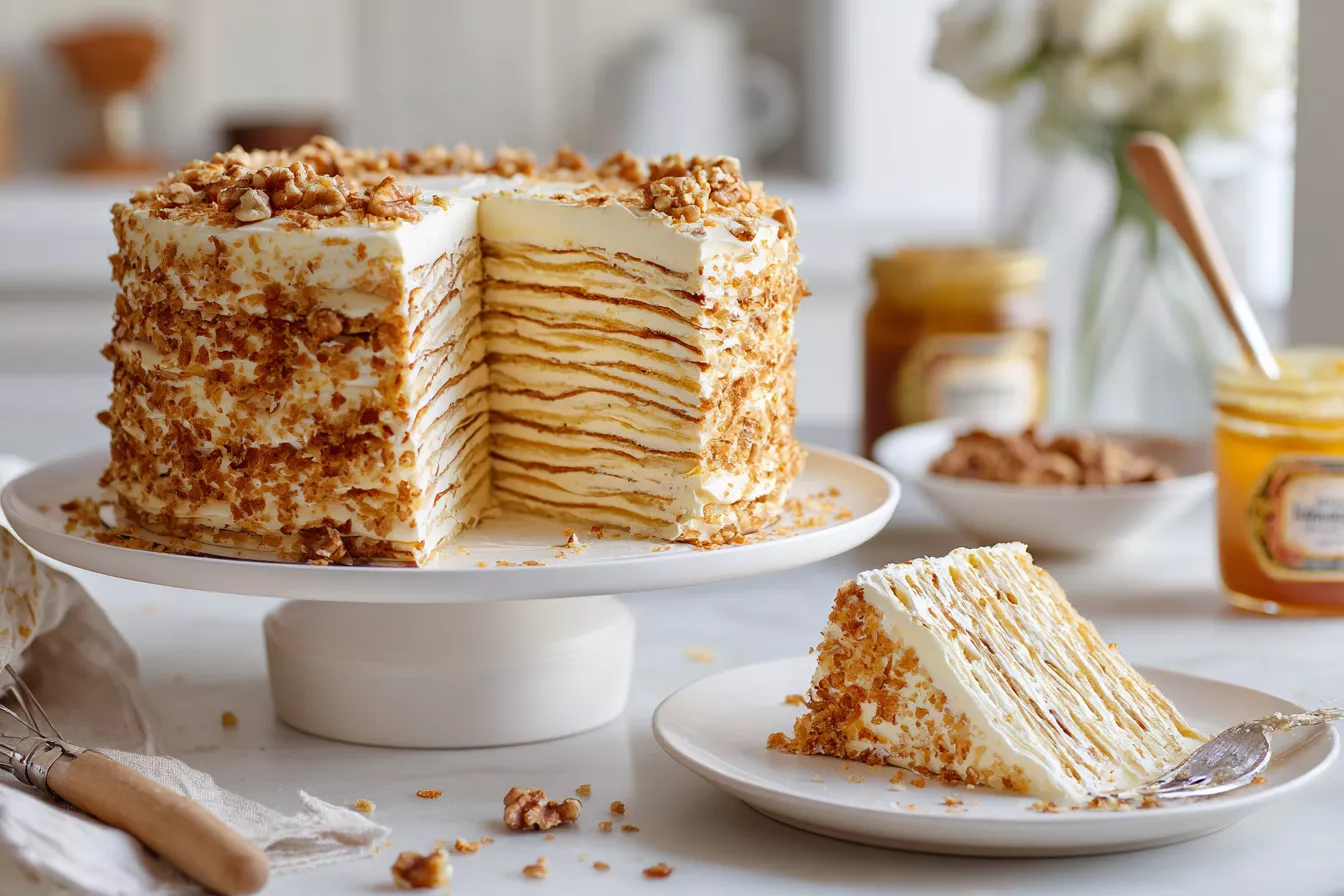 «Наполеон» по-новому с хрустящим безе и орехами: нежнее нежного и вкуснее классики