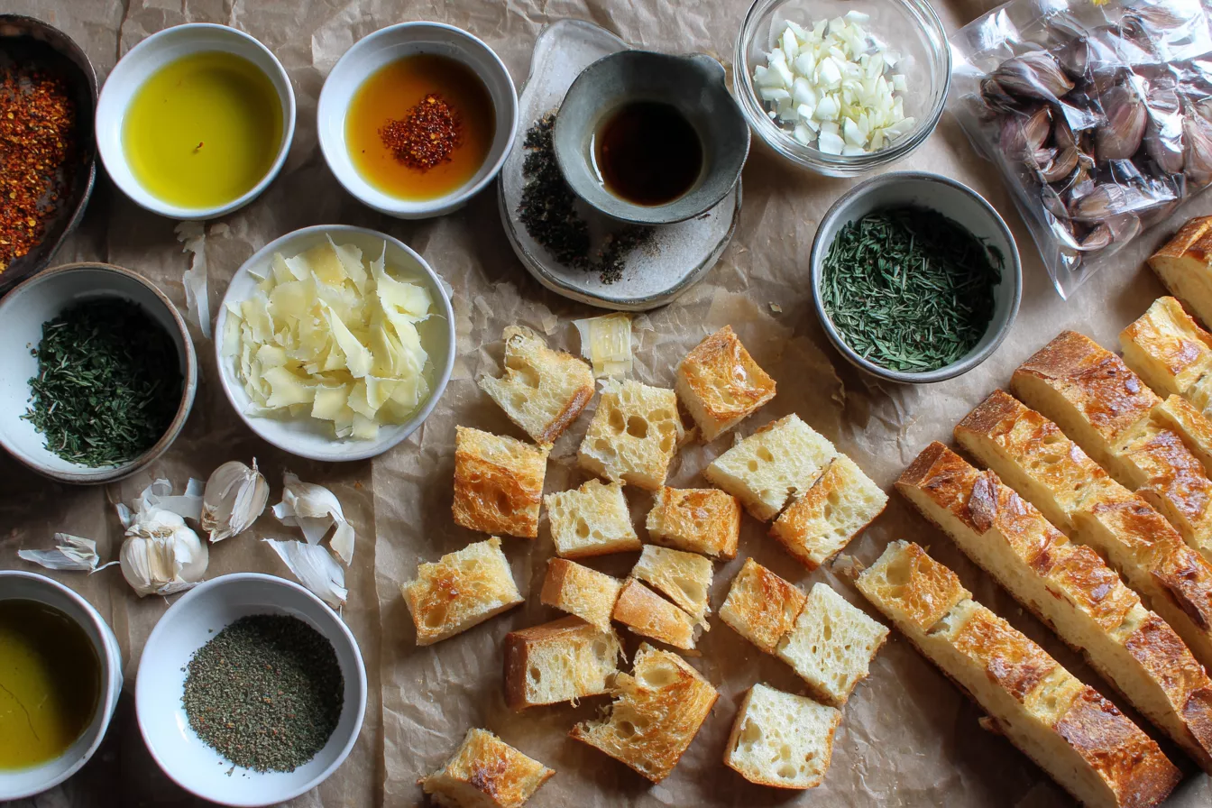 Домашние сухарики: два вкуса за полчаса