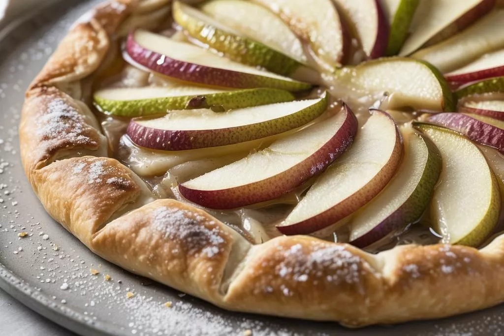 Постная галета с грушей и яблоком: полезный десерт к чаю за 5 шагов