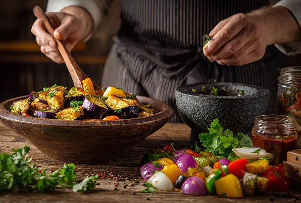 Грузинский салат из жареных баклажанов: аутентичная вкуснятина
