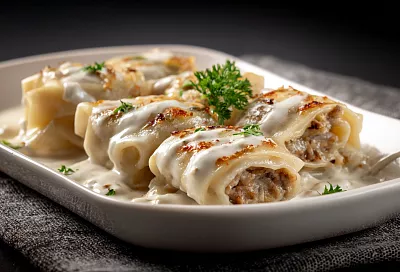 Ленивые пельмени в соусе: быстрый ужин для всей семьи