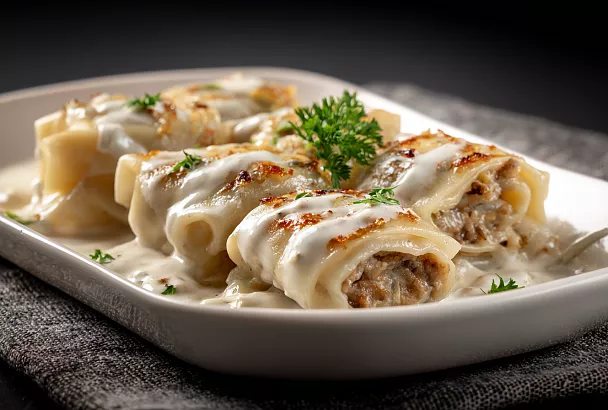 Ленивые пельмени в соусе: быстрый ужин для всей семьи