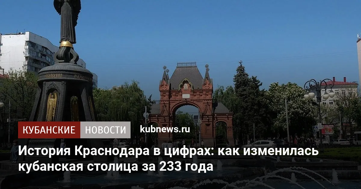 История Краснодара в цифрах: как изменилась кубанская столица за 233 года