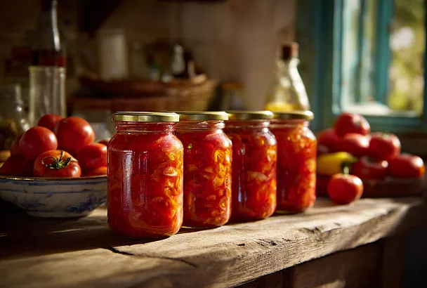 Яркое лечо из перцев и томатов: зимняя заготовка за час