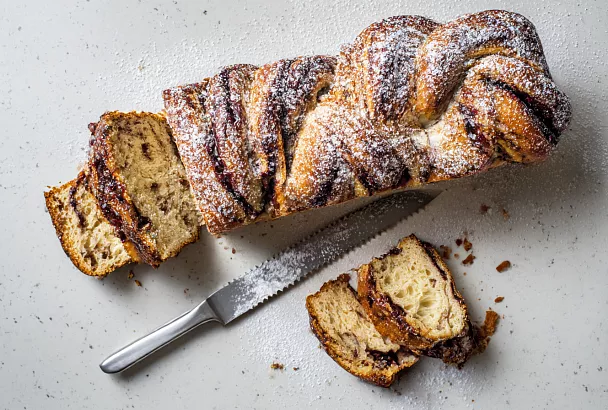 Бабка со смородиновым вареньем: пышная дрожжевая выпечка