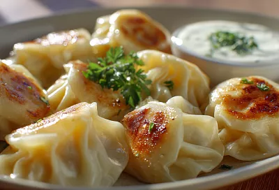 Сочные манты на сковороде! Без мантоварки, а вкуснее чем у бабушки — сок течёт рекой, тесто как пух