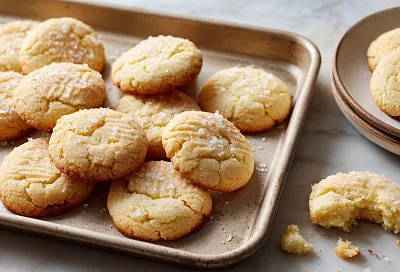 Хрустящее и рассыпчатое печенье за минуту: замесила тесто без миксера, и оно тает во рту