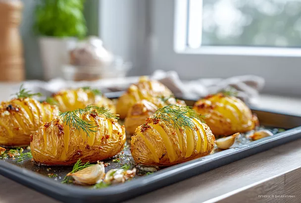 Картошка в духовке с чесночной корочкой: хрустящая снаружи, нежная внутри