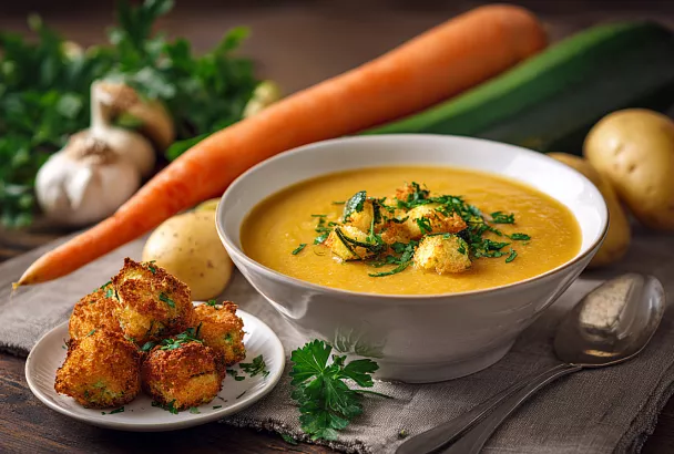 Крем-суп из кабачков: простой, сытный и вкусный