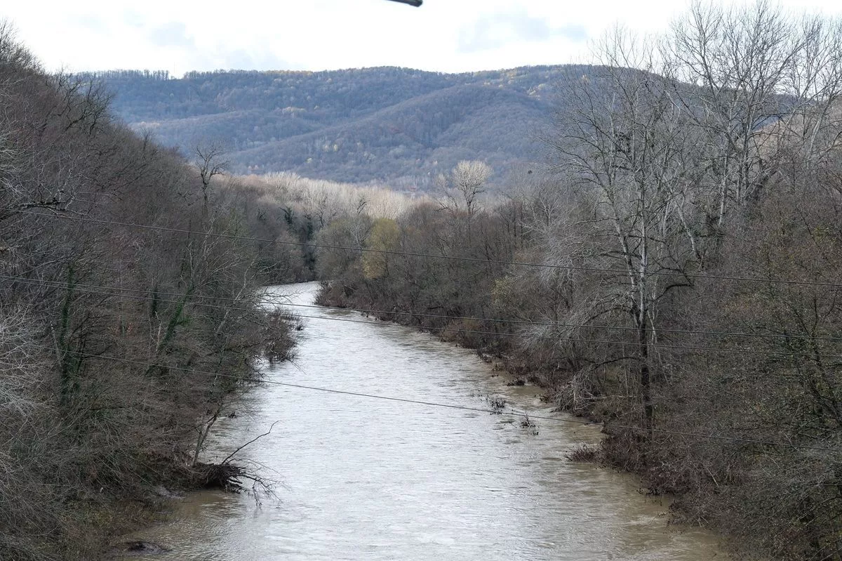 Уровень реки в селе Фанагорийском под Горячим Ключом стал снижаться