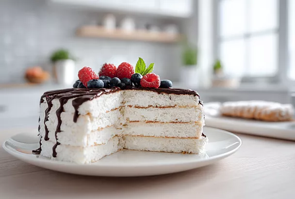 Белковый торт без муки и крахмала: нежный, вкусный и безопасный для фигуры