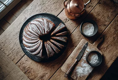 Кекс к чаю: шоколад, кофе и ваниль