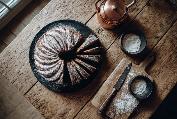 Кекс к чаю: шоколад, кофе и ваниль