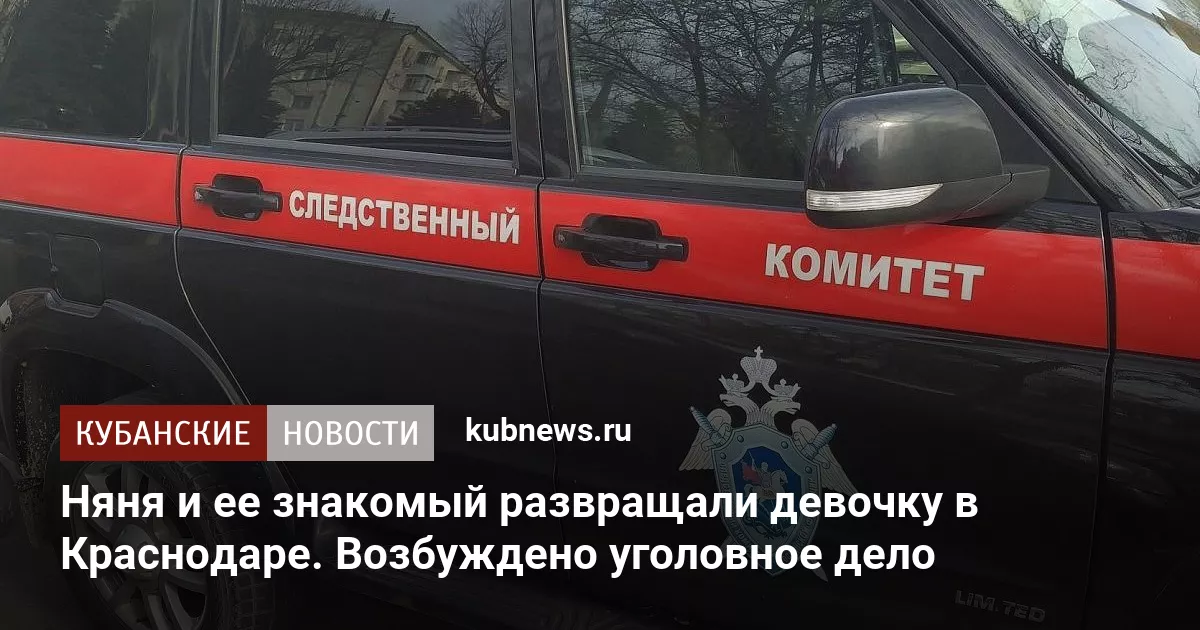 Няня и ее знакомый развращали девочку в Краснодаре. Возбуждено уголовное дело