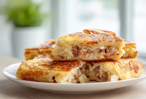 Горячие бутерброды с картофелем и колбасой: хрустящие, сочные и готовятся за 15 минут