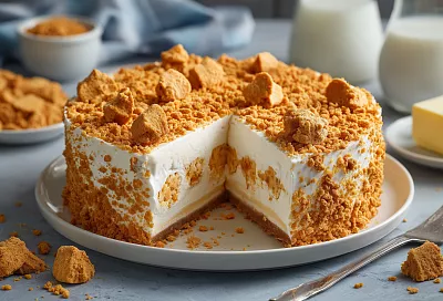 Ленивый заливной наполеон без выпечки: быстрый и вкусный десерт