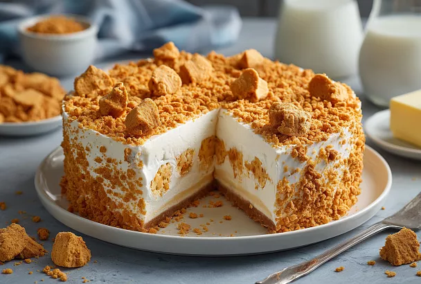 Ленивый заливной наполеон без выпечки: быстрый и вкусный десерт