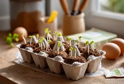 Как вырастить редис в бумажных яичных лотках и получить ранний урожай