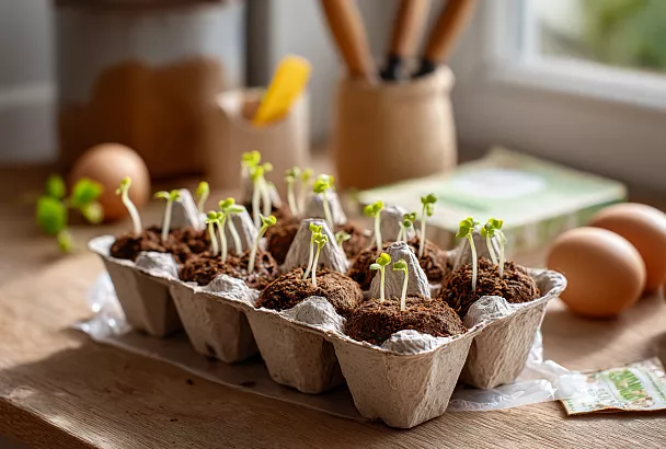 Как вырастить редис в бумажных яичных лотках и получить ранний урожай