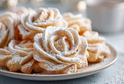 Печенье «Крылья ангела» с ореховой меренгой по старинному рецепту — нежное и очень красивое