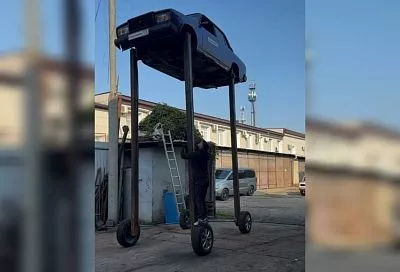 Краснодарский автомеханик создал самый высокий автомобиль