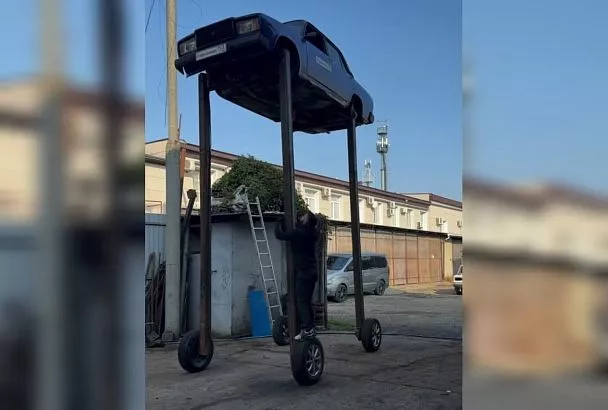 Краснодарский автомеханик создал самый высокий автомобиль