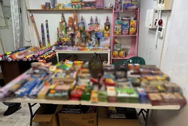 В Сириусе полиция изъяла более 300 единиц нелегальной пиротехники